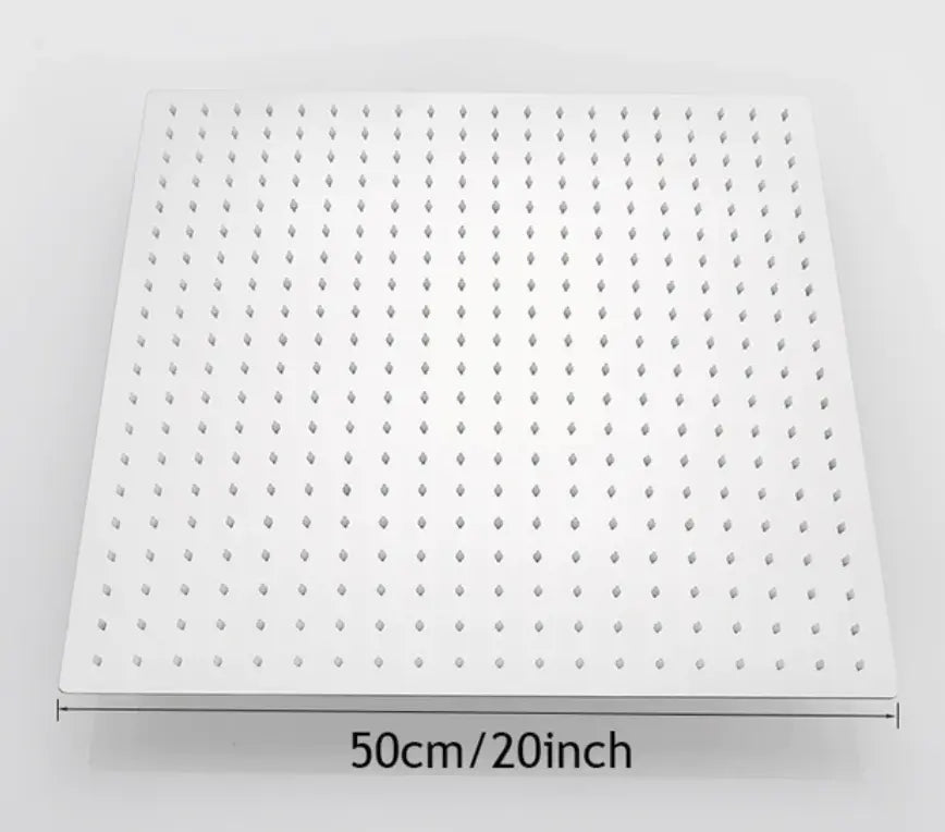 SaniSupreme® SmartPulse Plafond Regendouche Plateau Alicante 50 cm vierkant chroom glanzend