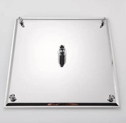 SaniSupreme® SmartPulse Plafond Regendouche Plateau Alicante 50 cm vierkant chroom glanzend