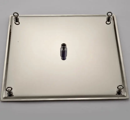 SaniSupreme® SmartPulse Plafond Regendouche Plateau Alicante 50 cm vierkant chroom glanzend