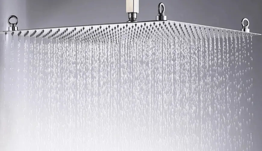 SaniSupreme® SmartPulse Plafond Regendouche Plateau Alicante 50 cm vierkant chroom glanzend