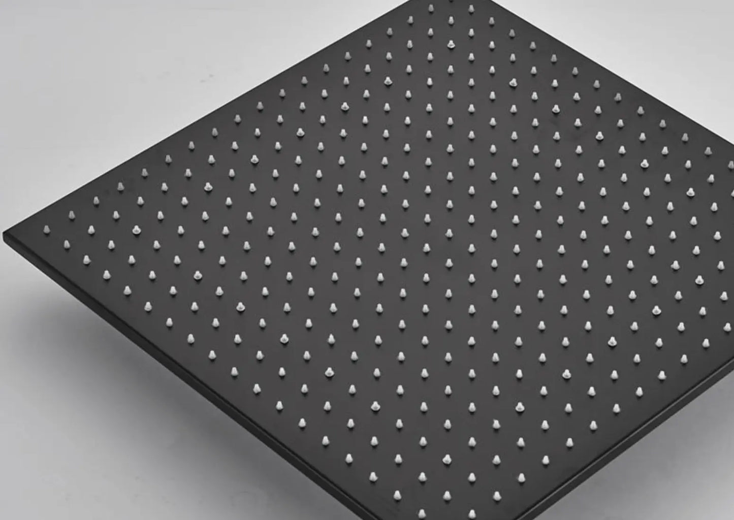 SaniSupreme® SmartPulse Plafond Regendouche Plateau Alicante 50 cm vierkant mat zwart