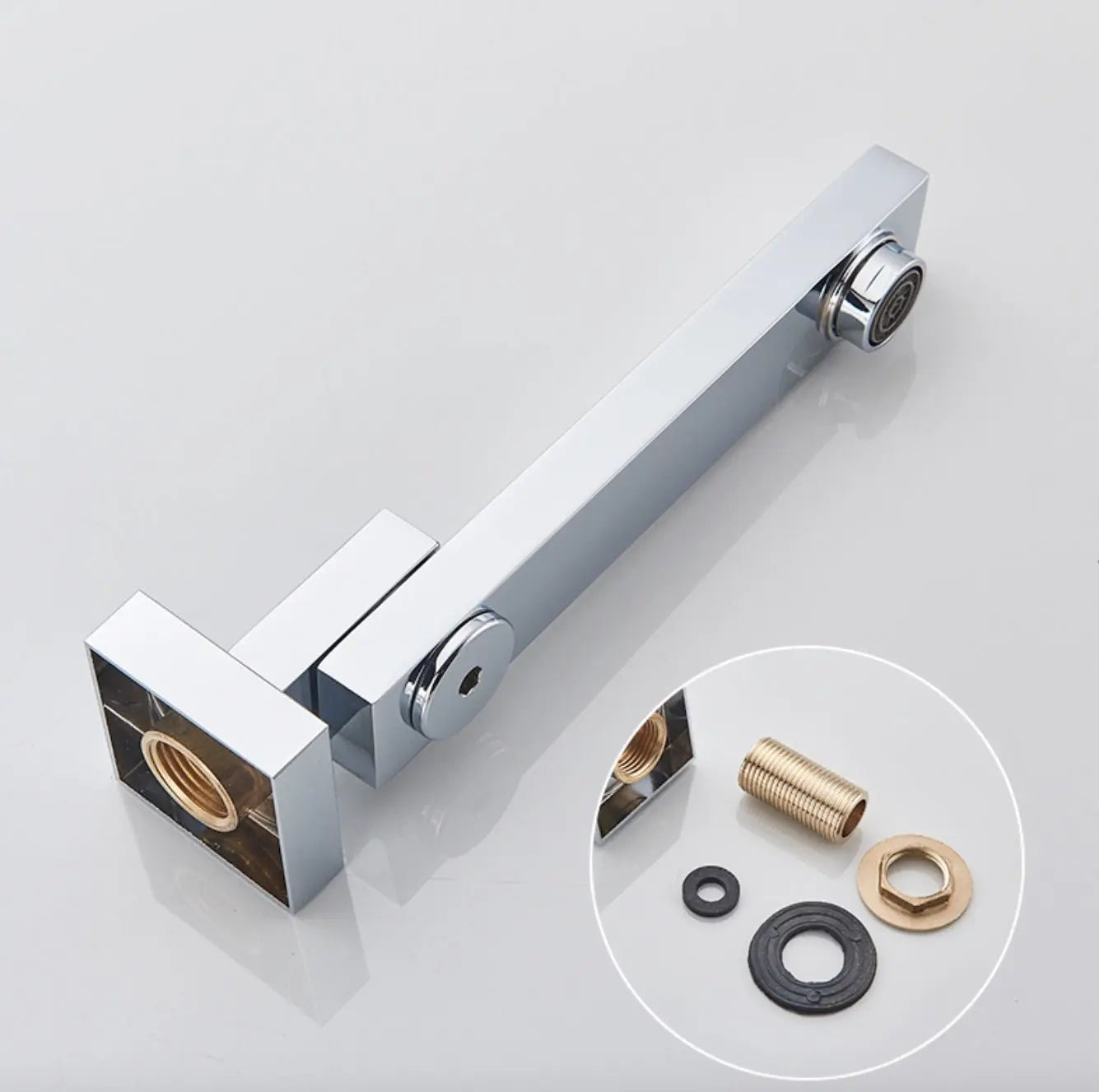 SaniSupreme® SmartPulse Wand Thermostatische Doucheset Alicante 3 weg 25 cm regendouche vierkant chroom glans