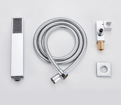 SaniSupreme® SmartPulse Wand Thermostatische Doucheset Alicante 3 weg 30 cm regendouche vierkant chroom glans