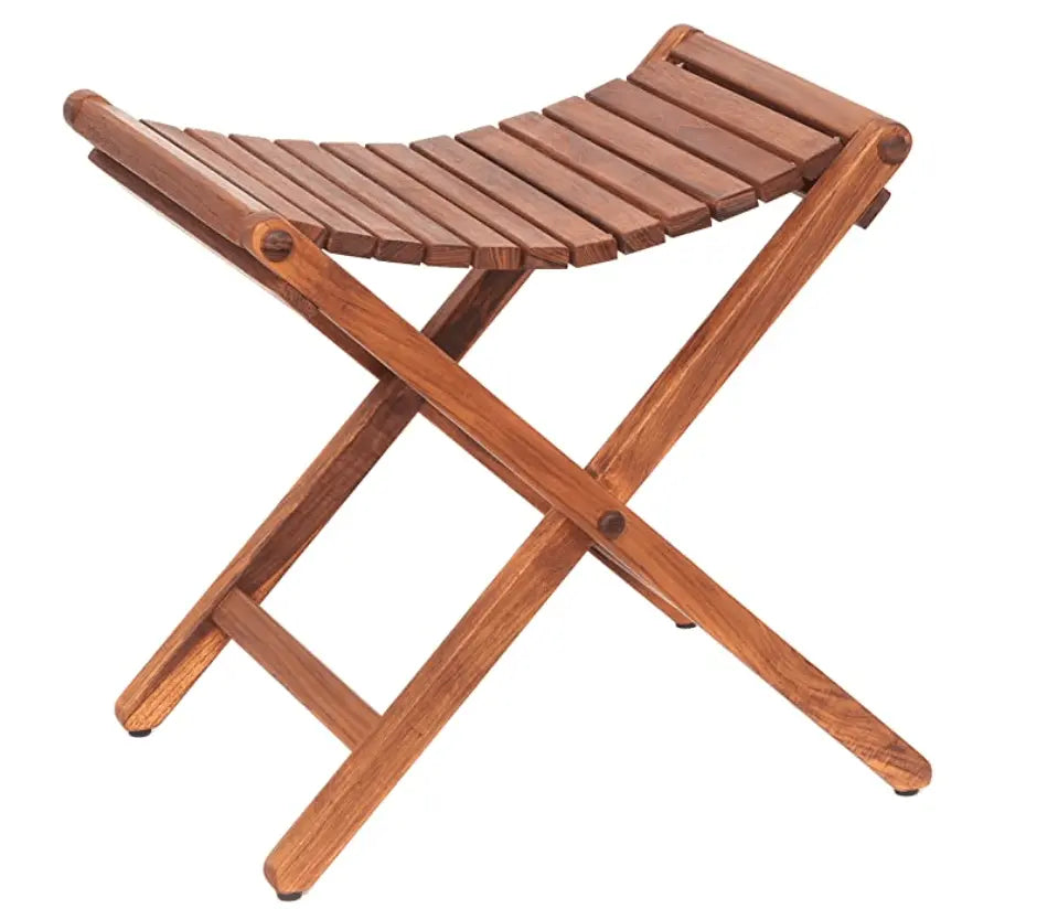 SaniSupreme SuperiorLine Teak Badkamer Krukje Bankje inklapbaar