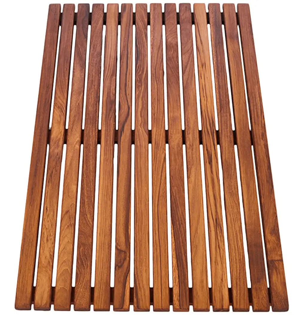 SaniSupreme SuperiorLine Teak badmat 50 x 100 cm. vast model (niet oprolbaar)