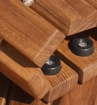 SaniSupreme SuperiorLine Teak badmat rechthoek oprolbaar 40 x 60 cm