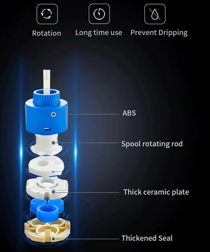 SaniSupreme thermostatische keukenkraan LED uittrekbaar Nordica Series zwart smalle uitloop
