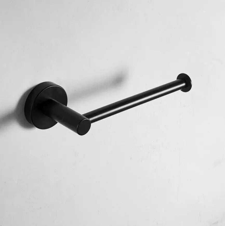 SaniSupreme Toiletrolhouder messing mat zwart