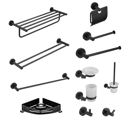 SaniSupreme Toiletrolhouder messing mat zwart