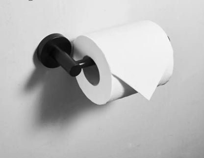 SaniSupreme Toiletrolhouder messing mat zwart