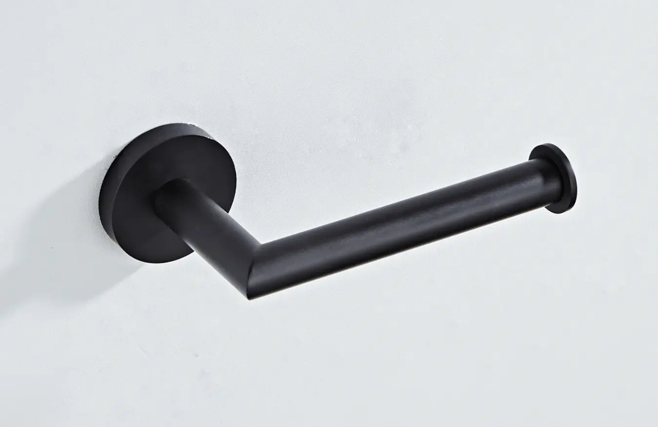 SaniSupreme Toiletrolhouder messing mat zwart