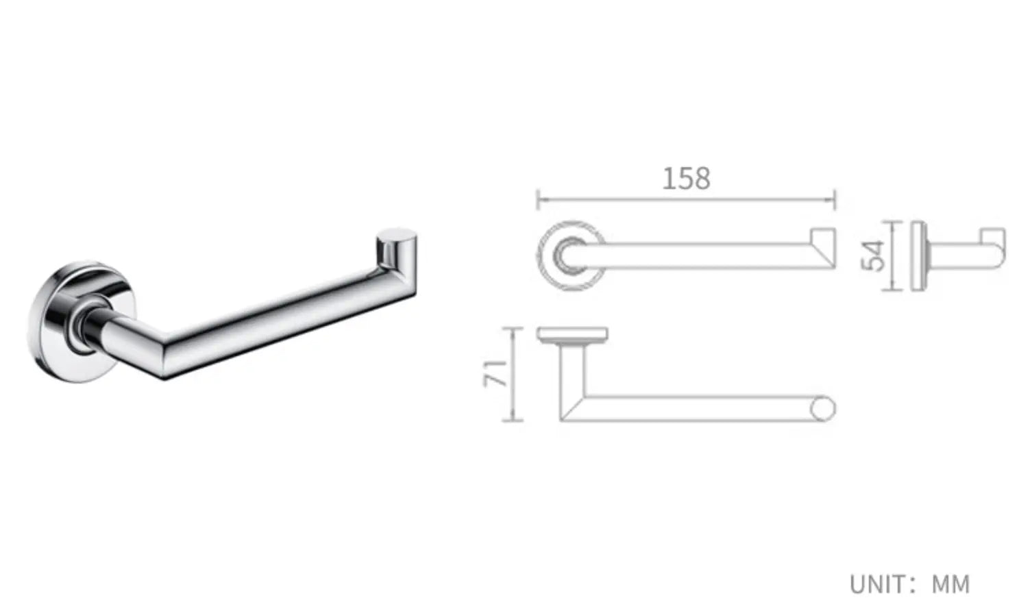SaniSupreme Toiletrolhouder Yosemite chroom