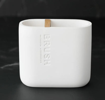 SaniSupreme Toiletset Badkamerset 5 Delig - Toiletaccessoires Set - Wit