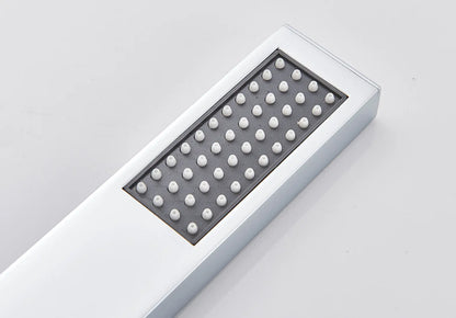 SaniSupreme Turijn handdouche smal rechthoek Messing chroom luxe zware kwaliteit