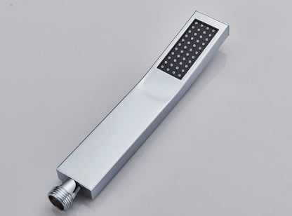 SaniSupreme Turijn handdouche smal rechthoek Messing chroom luxe zware kwaliteit