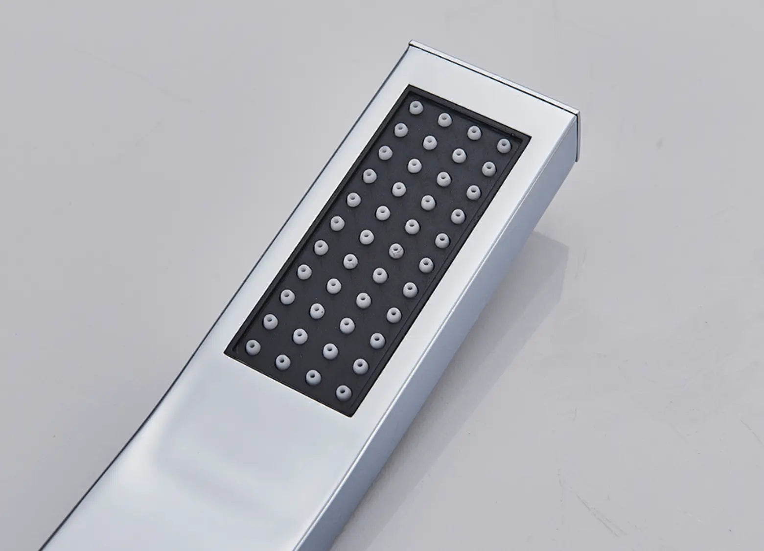 SaniSupreme Turijn handdouche smal rechthoek Messing chroom luxe zware kwaliteit