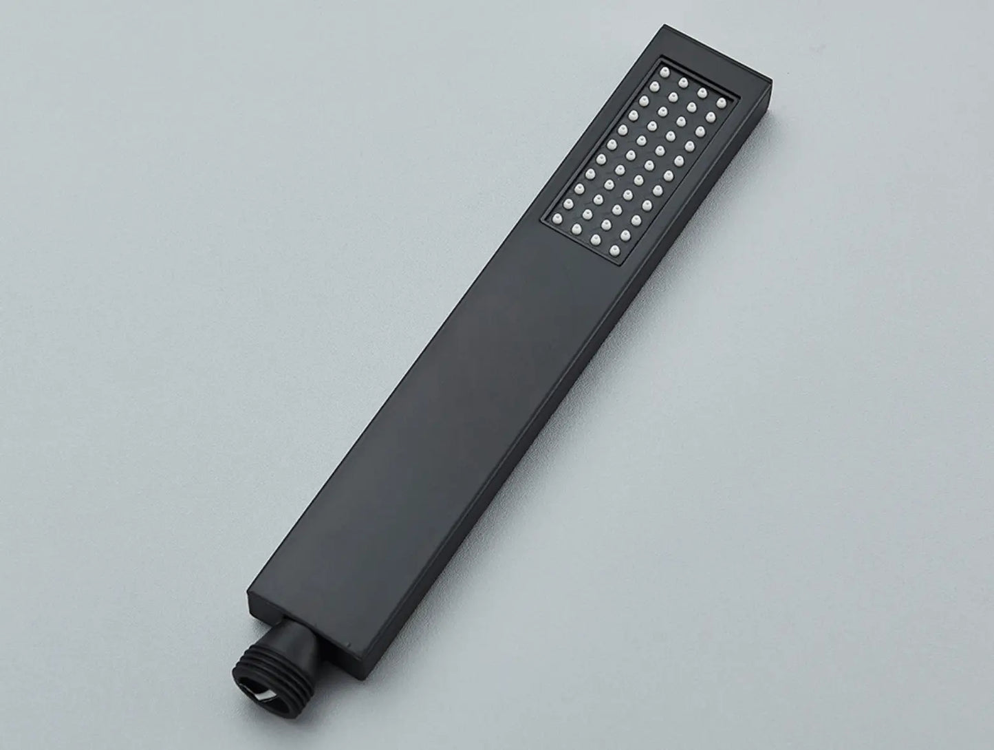 SaniSupreme Turijn handdouche smal rechthoek vlak Messing mat zwart luxe zware kwaliteit