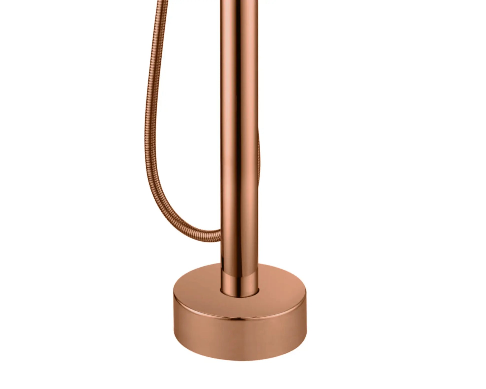 SaniSupreme Vrijstaande Badmengkraan Aloni met Handdouche Messing Geborsteld Koper