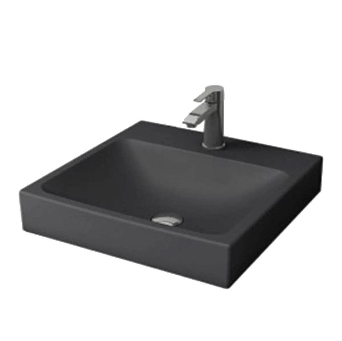 SaniSupreme Waskom Creavit Bocchi Superior Mat Zwart 48 cm.