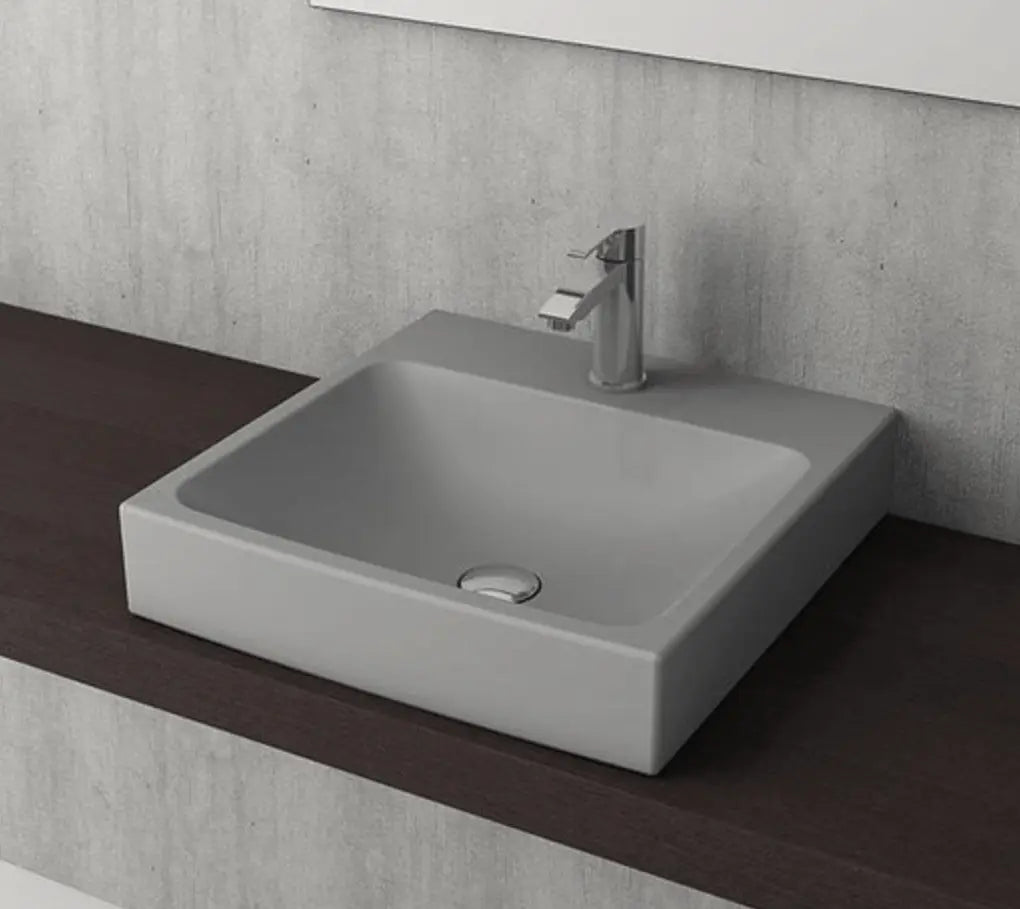 SaniSupreme Waskom Creavit Bocchi Superior Mat Zwart 48 cm.