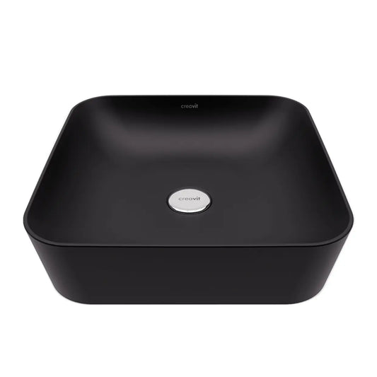 SaniSupreme Waskom Creavit SQUARE 40 cm Mat Zwart