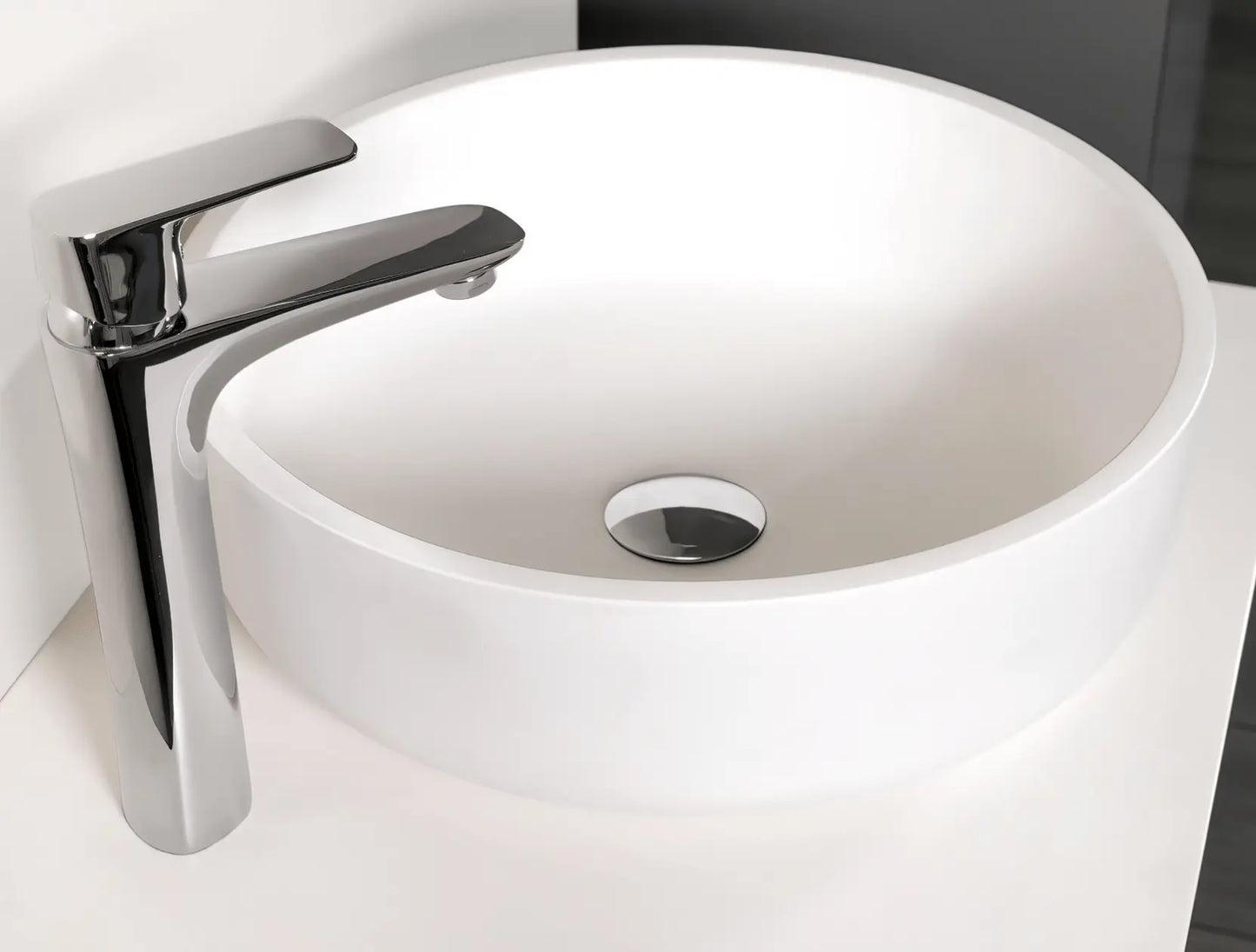 SaniSupreme Waskom Creavit Sun 40 cm Solid Surface Mat Wit