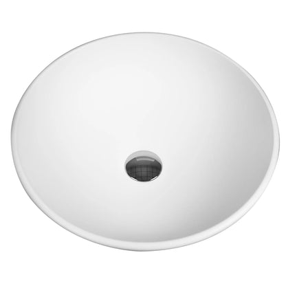 SaniSupreme Waskom Moon 42 cm Solid Surface Mat Wit