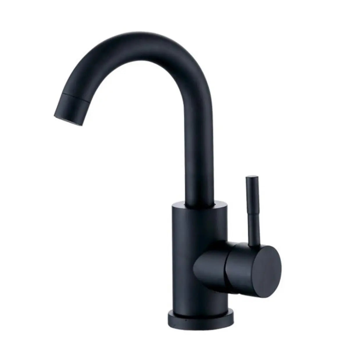 SaniSupreme Wastafel designkraan Nordica opbouw gebogen mengkraan kompleet mat zwart