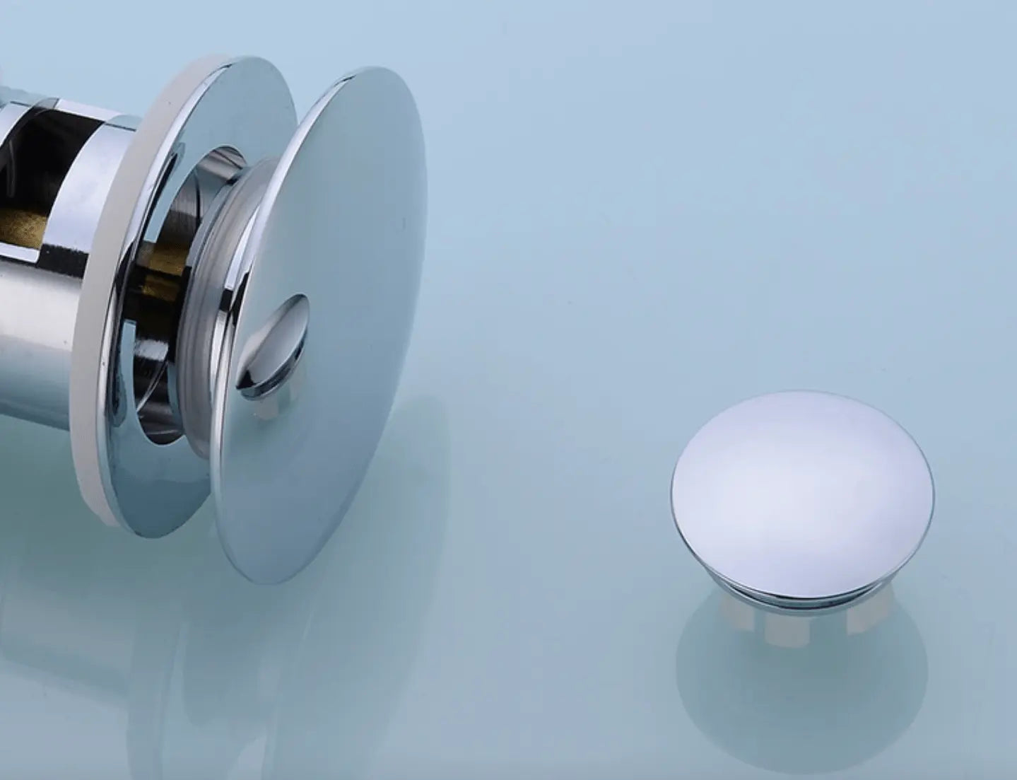 SaniSupreme Wastafel overloopring|chroom|messing|luxe versie