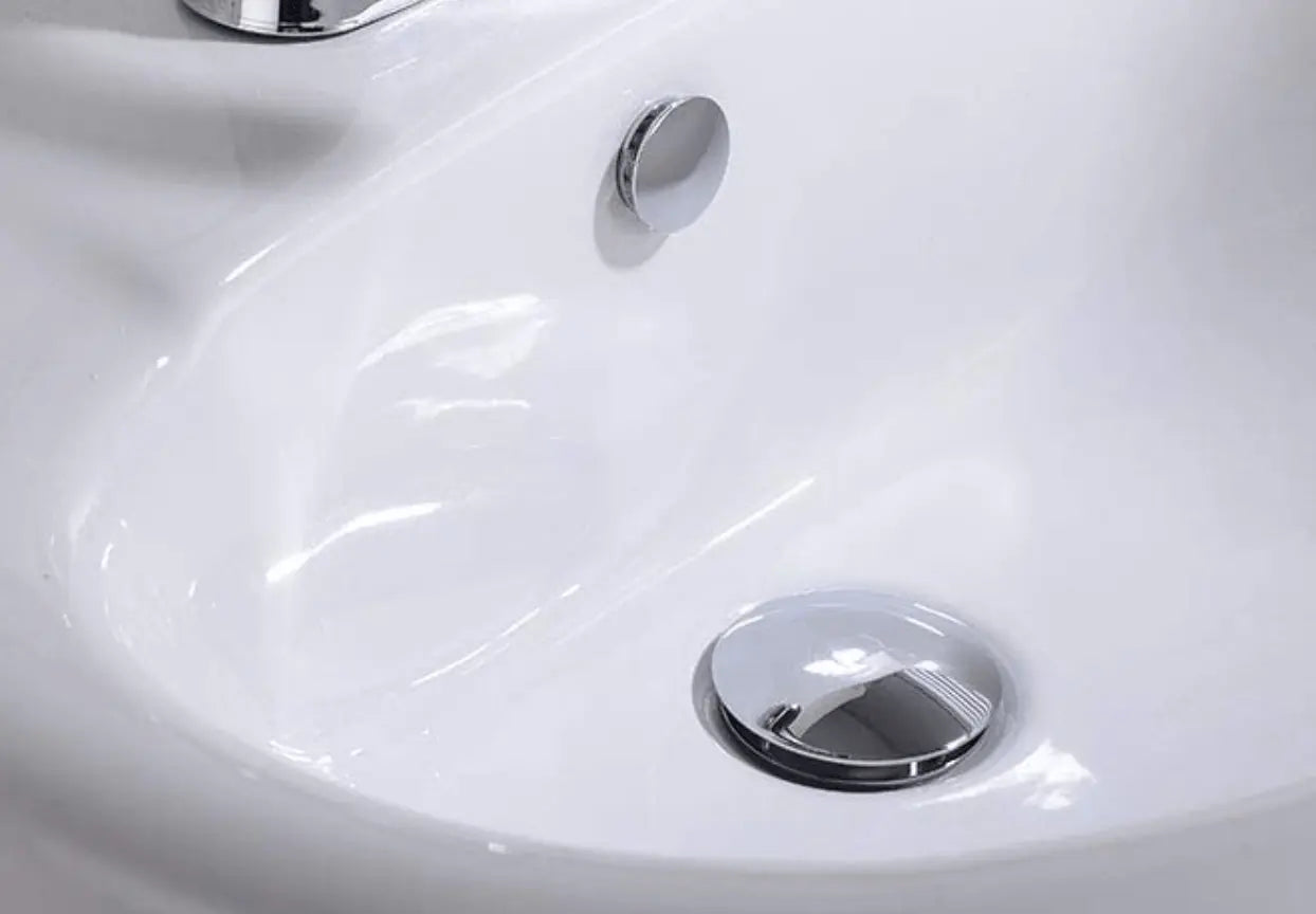 SaniSupreme Wastafel overloopring|chroom|messing|luxe versie