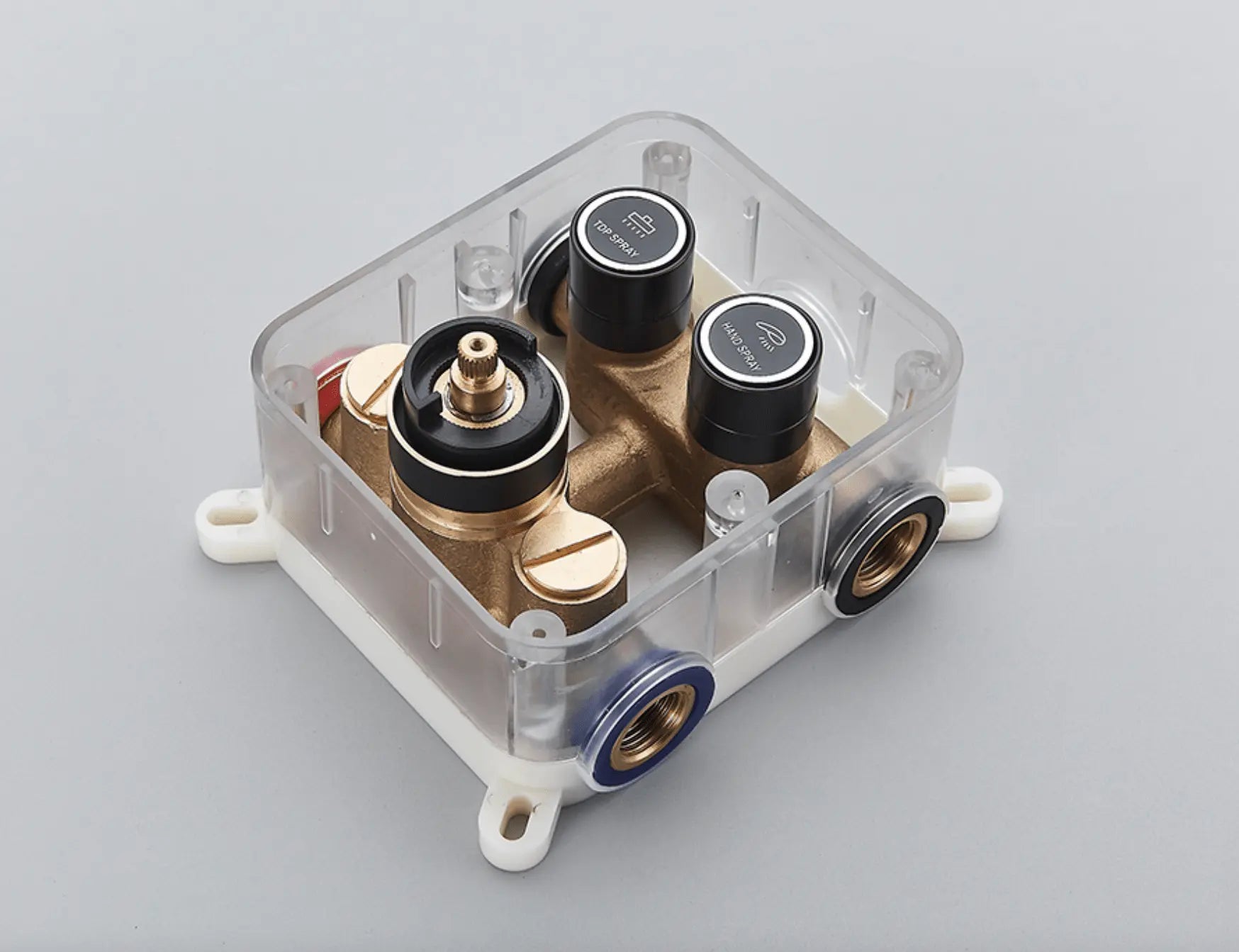 SaniSupreme®SmartPulse Plafond Thermostatische Doucheset Alicante 2 weg 40x80 cm regendouche mat zwart