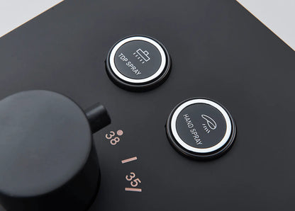 SaniSupreme®SmartPulse Thermostatische Mengkraan Alicante 2 weg mat zwart