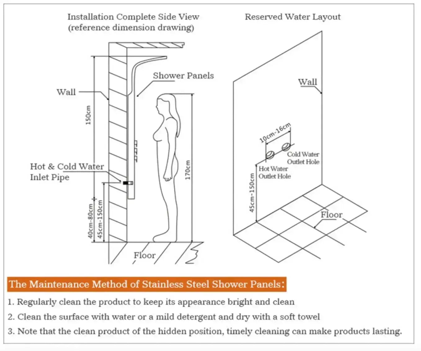 Tweedekans! Douchepaneel Opbouwdouche SaniSupreme® Sicilie met hand - en voetendouche LCD Premium rvs brushed TK4