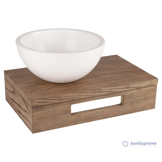 Waskom SaniSupreme® Napoli 25 x 11.5 cm Mat Wit gratis verzending