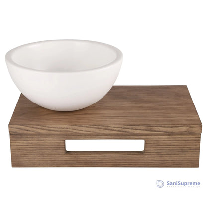 Waskom SaniSupreme® Napoli 25 x 11.5 cm Mat Wit gratis verzending