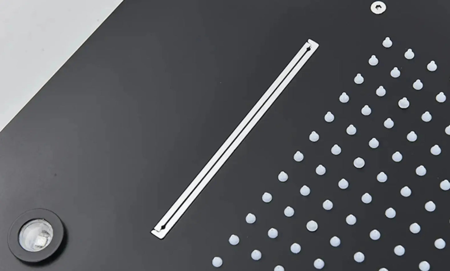 WEEK - PROMO: SaniSupreme SmartPulse Inbouw Plafond Thermostatische Doucheset Alicante 3 weg LED regendouche La Paz Mat Zwart